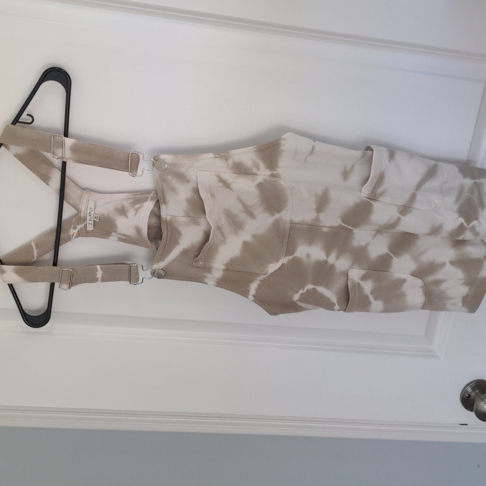 Z supply tie dye overall shorts xs